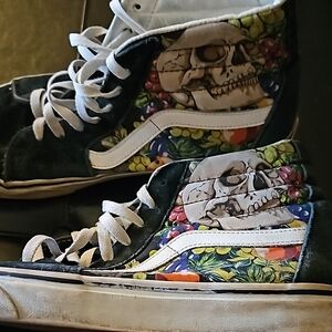 Vans Sk8 High "Fruit Skull" sneakers Men's size 10